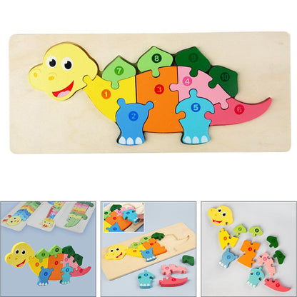 Colorful Wood Learning Puzzle Toy