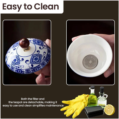 Traditional Porcelain Asian Tea Set