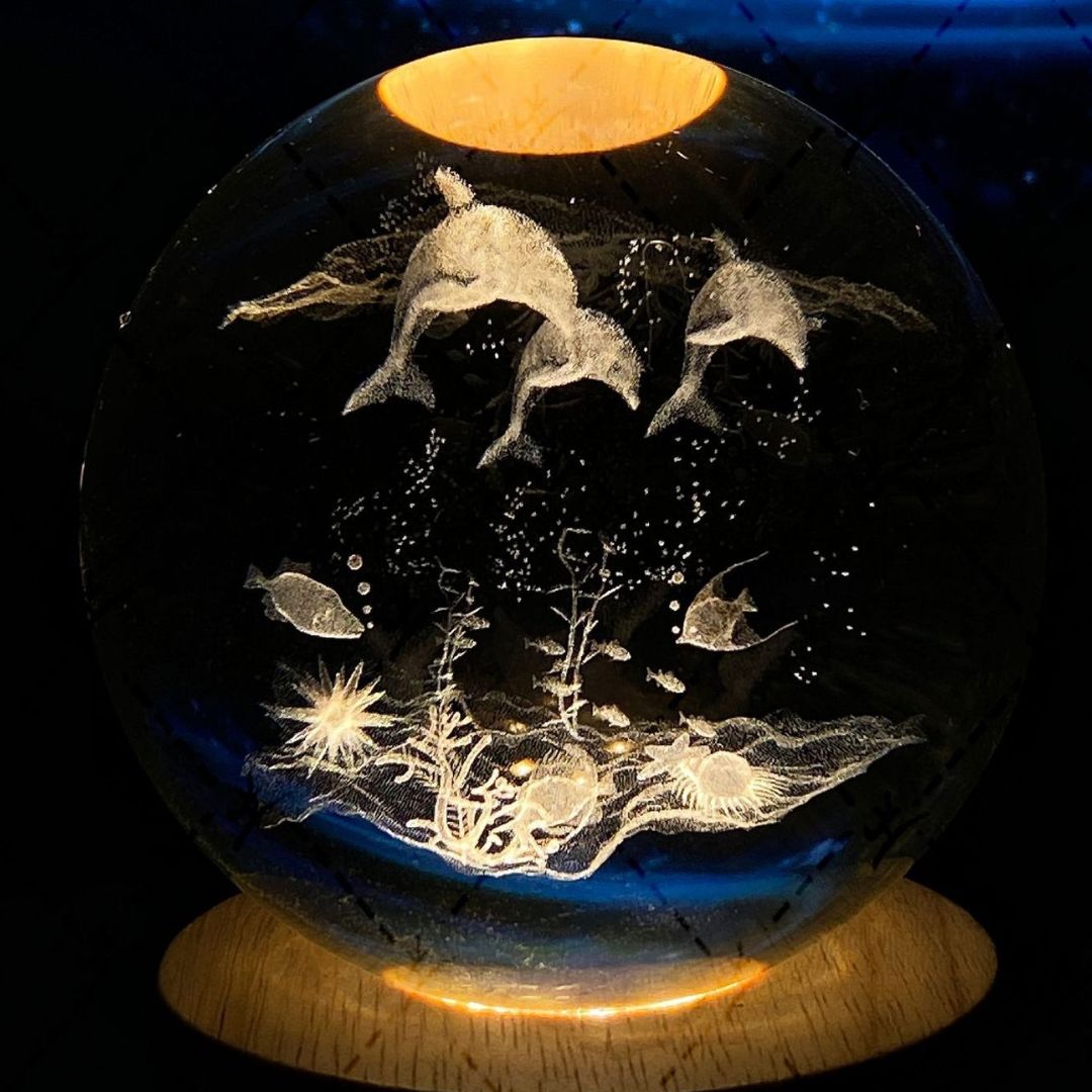 Shining Crystal Orb Decoration