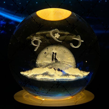 Shining Crystal Orb Decoration