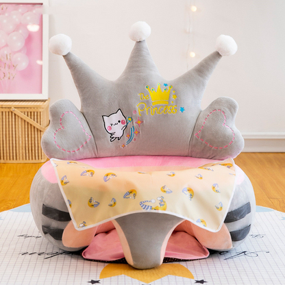 Cozy Baby Seat with Toy Bar - Soft Sitting Helper