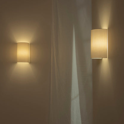 Simple Fabric Wall Lamp in Earthy Tone