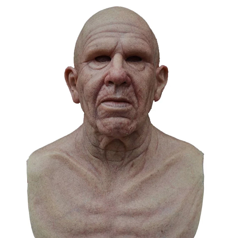 Authentic Rubber Costume Mask for Halloween Disguise