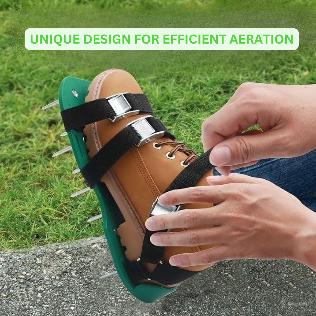 Gardening Aerator Sandals with Heavy Duty Spikes