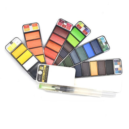 Compact Travel Watercolor Painting Set