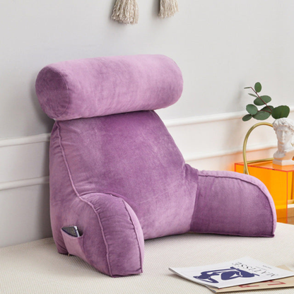 Contoured Support Pillow with Arms and Adjustable Headrest