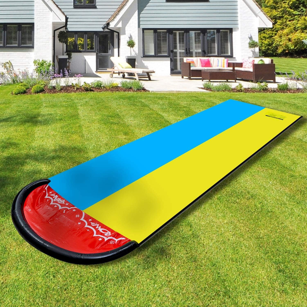 Fun Kids Water Slide with Inflatable Splash Pool