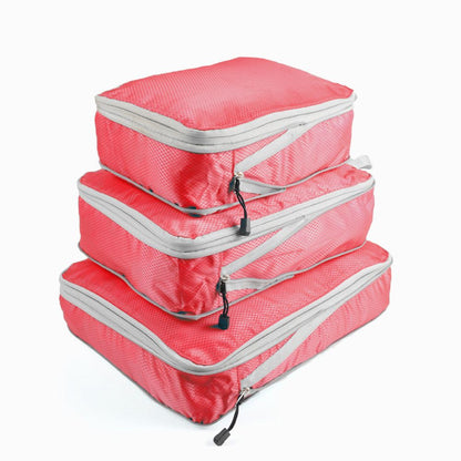 3 Pack Travel Space Saver Luggage Organizer Bags