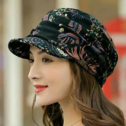 Pretty Floral Adjustable Baseball Cap
