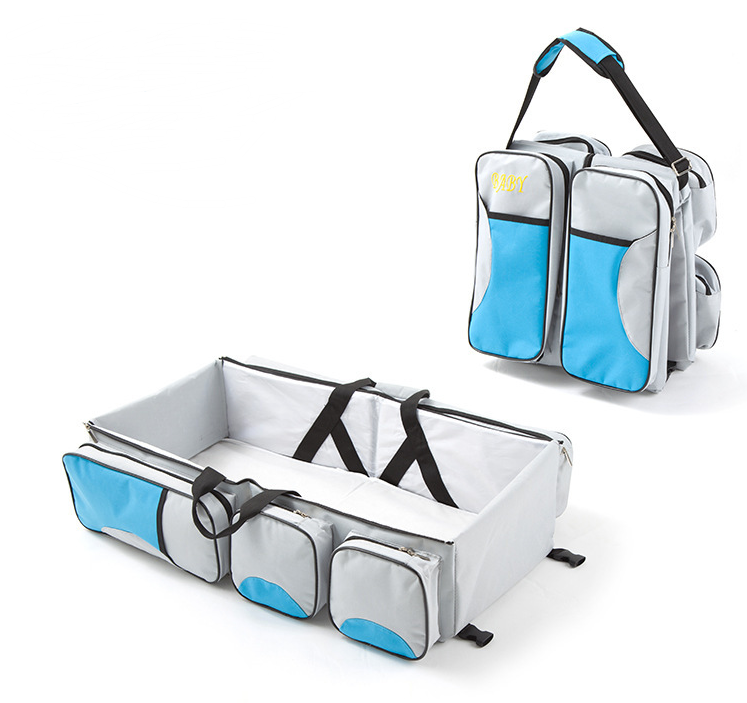 Compact Folding Infant Bed with Storage