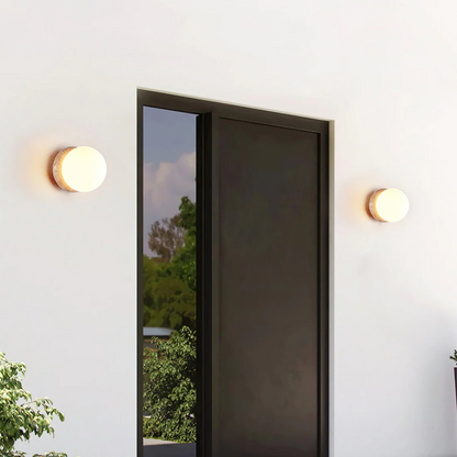 Natural Rock Exterior Weatherproof Wall Lamp