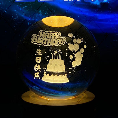 Shining Crystal Orb Decoration