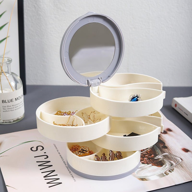 Spinning Jewelry Organizer Box for Women
