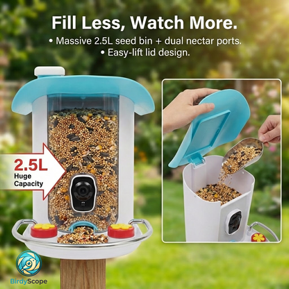 Wireless Smart Bird Feeder Camera Kit