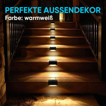 Solar Powered Outdoor Step Lights (4 Pack)