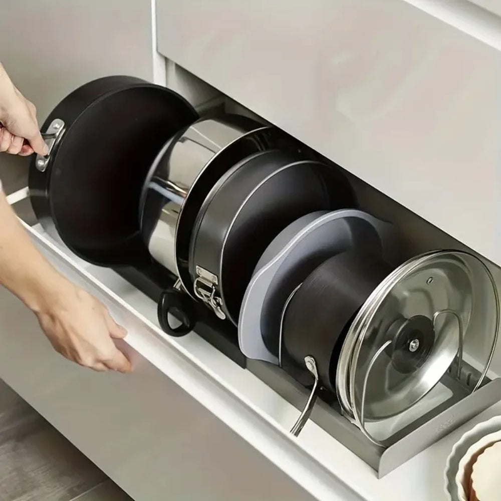 Adjustable Kitchen Cookware Storage Rack