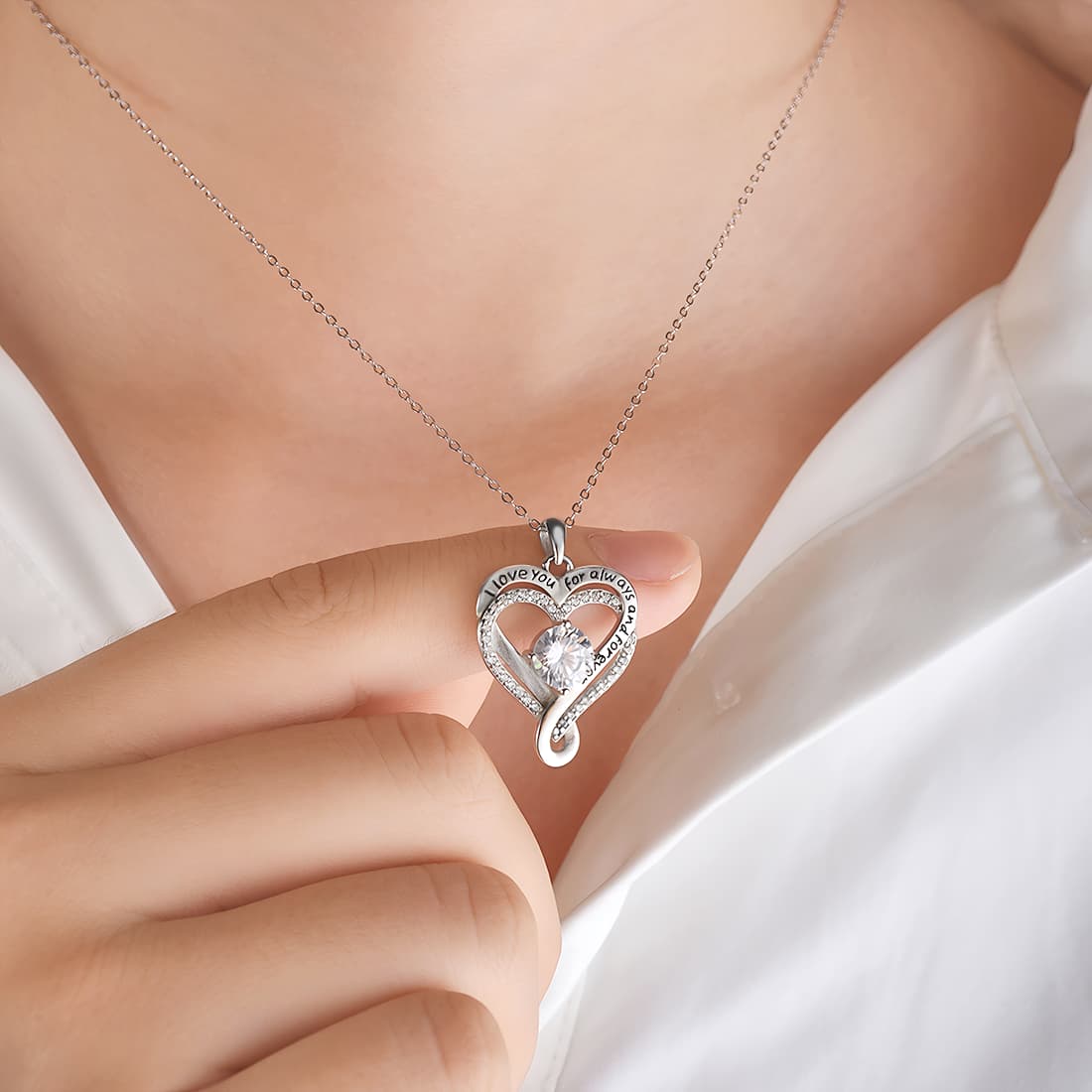 Beautiful Heart Pendant Necklace for Women