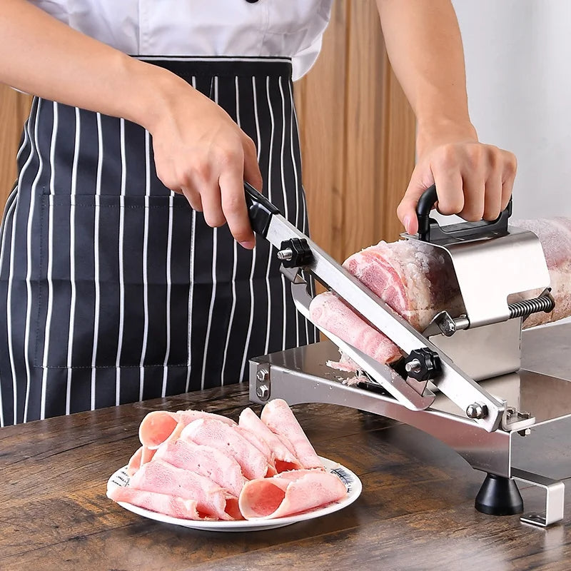 Premium Manual Meat Cutter Stainless Steel Slicer
