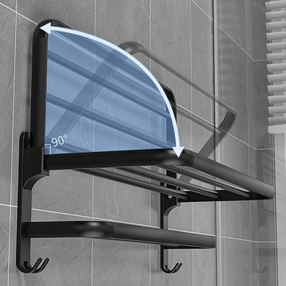 Compact Wall Mount Folding Towel Holder