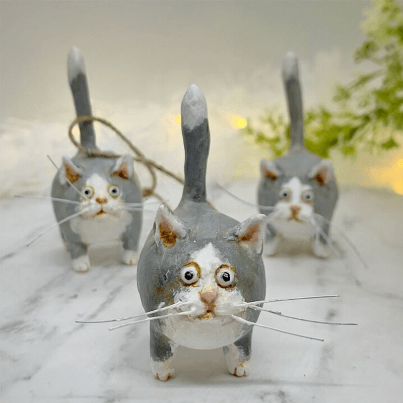 Custom Made Kitty Xmas Tree Decoration
