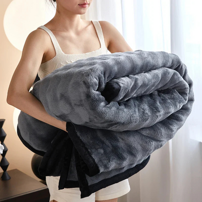 Soft Fuzzy Double Sided Throw Blanket