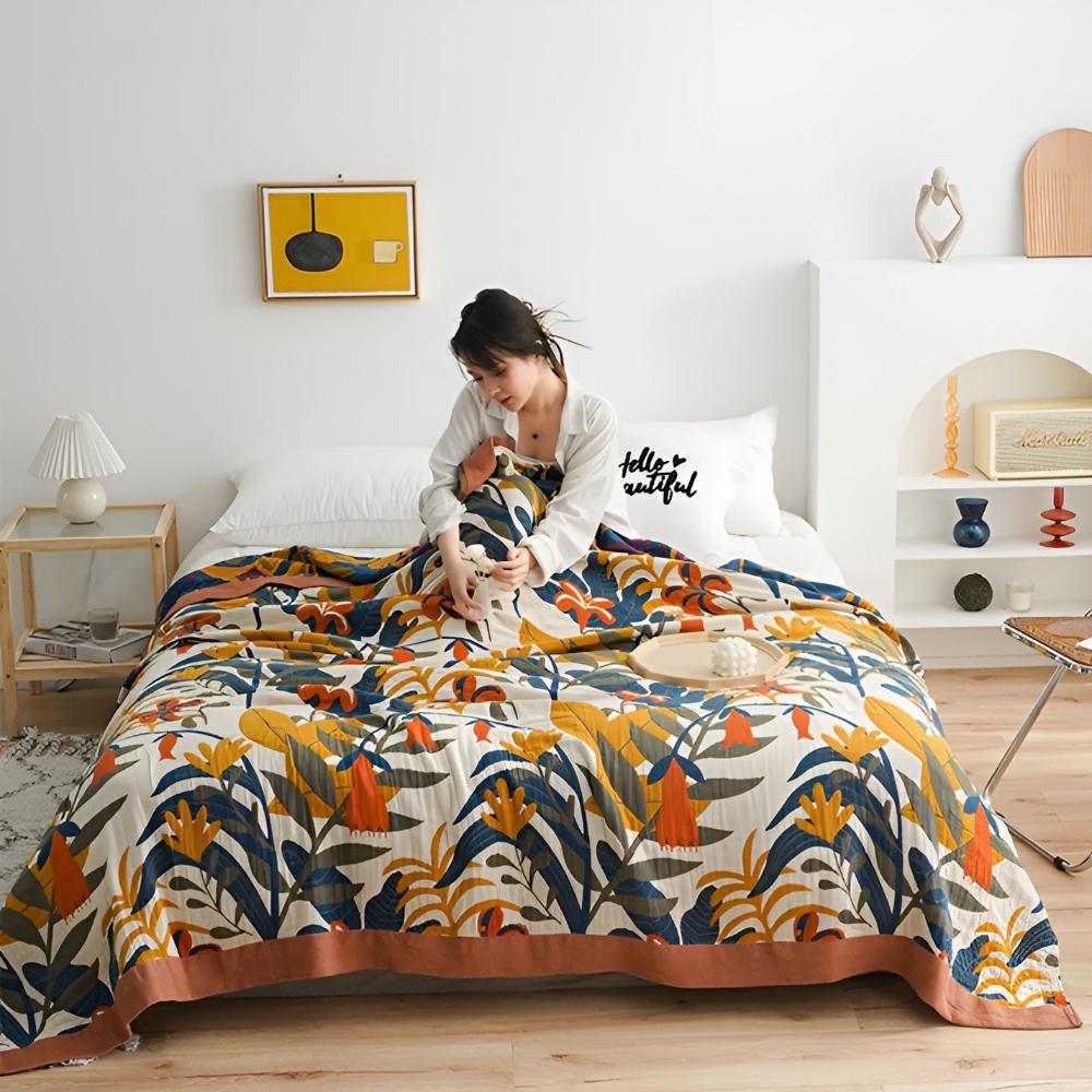 Bright Floral Soft Blanket - Luxicro