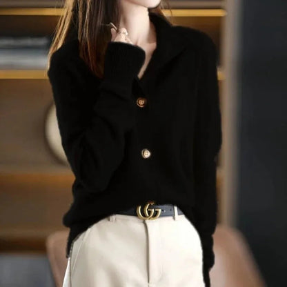 Soft Knit Button Front Cardigan