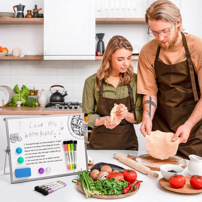 Compact Mobile Whiteboard with Easel and Tools