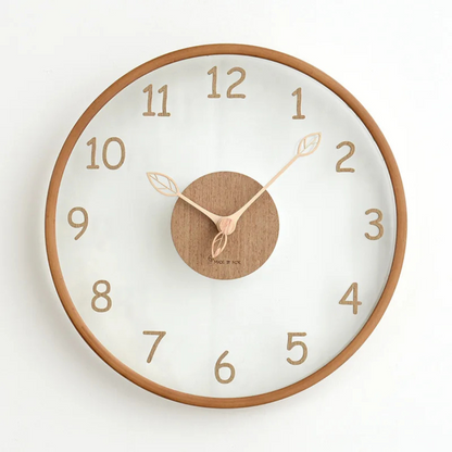 Classic Round Wood Wall Clock