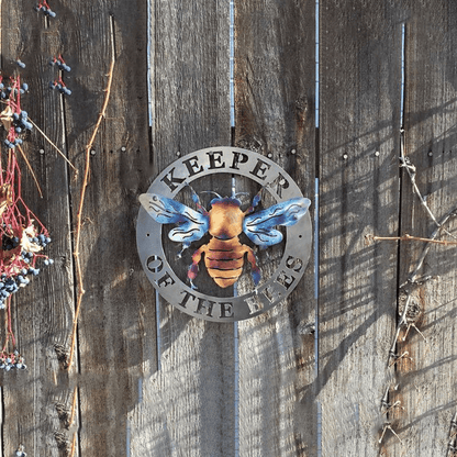 Rustic Honey Bee Iron Wall Decor