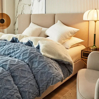 Cozy Fleece Double Sided Bedding Set