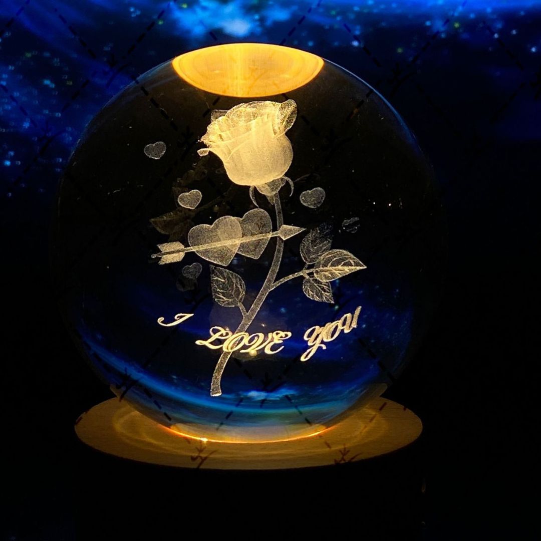 Shining Crystal Orb Decoration