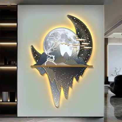 Cosmic Starry Night LED Canvas Print - Luxicro