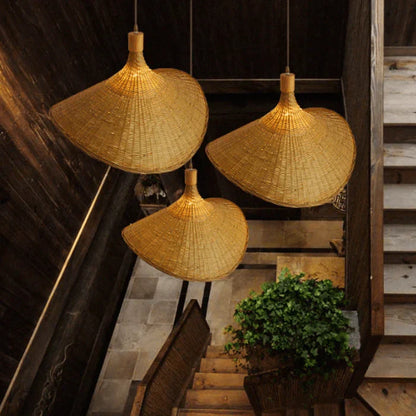 Bohemian Woven Rattan Pendant Lamp
