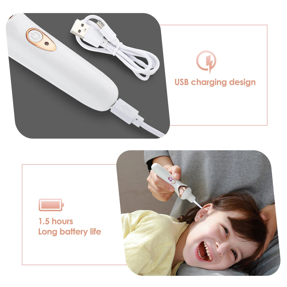 Quick Ear Wax Remover - Rechargeable Cleaning Tool