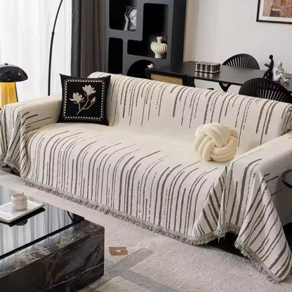 Plush Waterfall Couch Slipcover