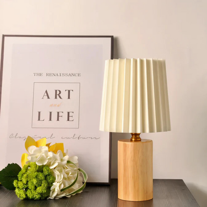 Stylish Wood Table Desk Lamp
