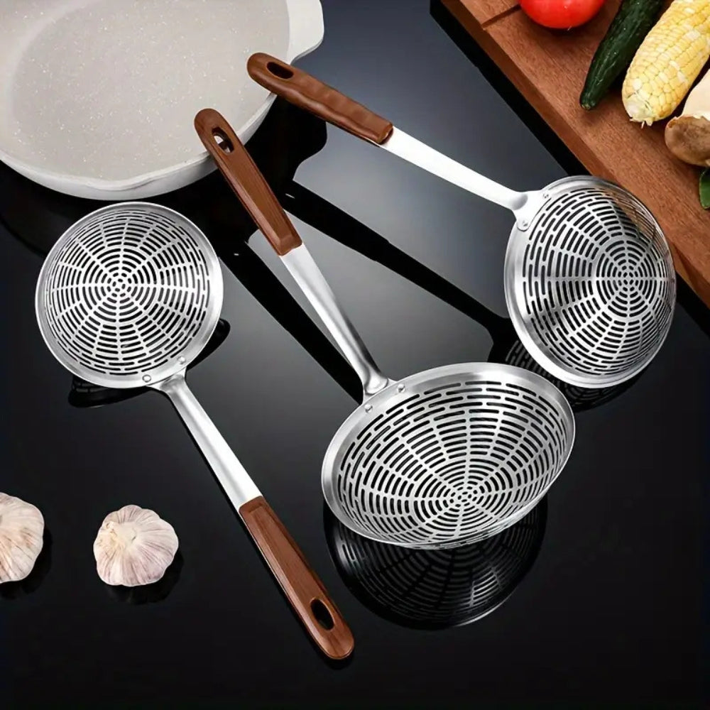 Metal Slotted Spoon Colander Ladle - Luxicro