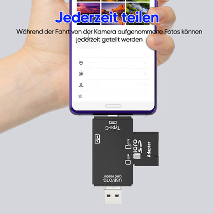 Versatile 6-in-1 USB Card Reader