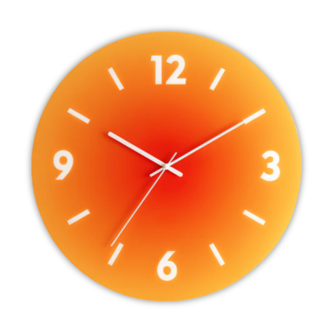 Elegant Circular Glass Wall Timepiece