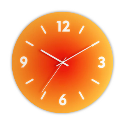 Elegant Circular Glass Wall Timepiece