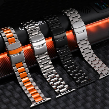Durable Metal Strap Secure Lock for Apple Watch