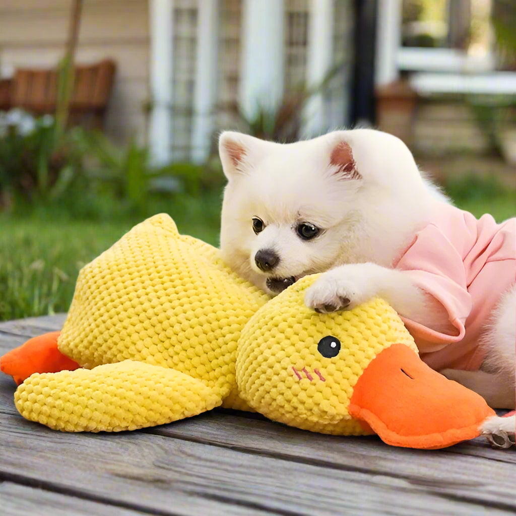 Cute Calming Dog Plush Toy for Anxiety Relief - Luxicro