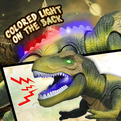 Interactive LED T Rex Toy with Sound and Motion