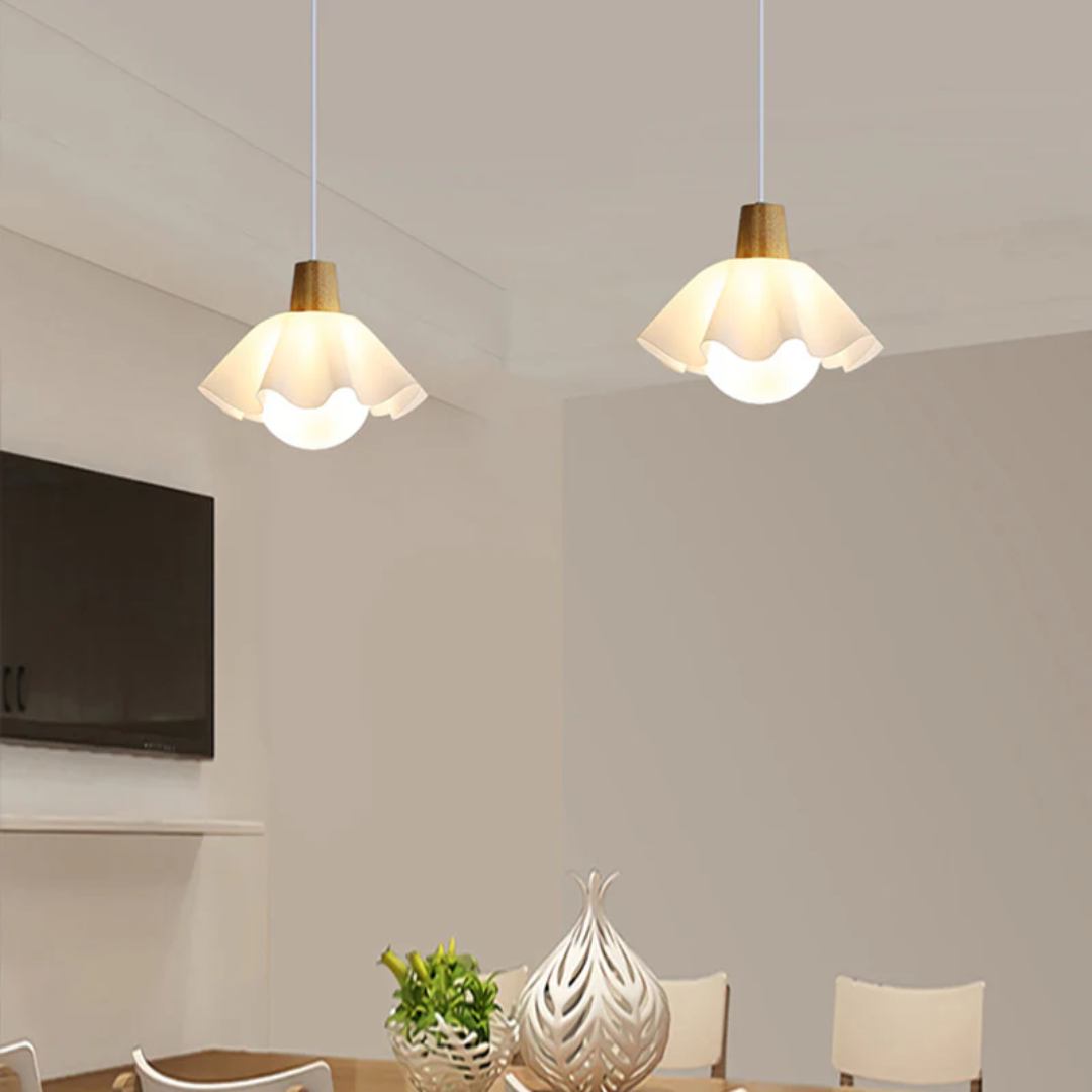 Delicate Flower Pendant Light