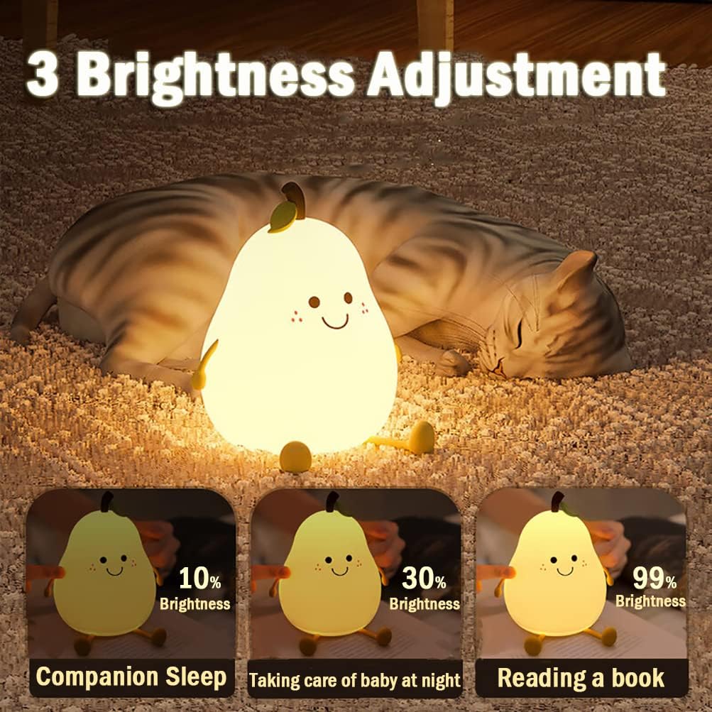 Compact Nightlight with USB and Warm Soft Light