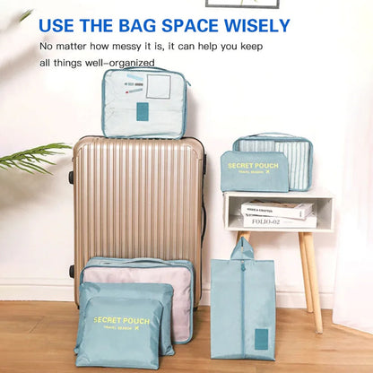 7 Piece Collapsible Travel Storage Bags