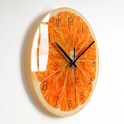 Big Round Glass Wall Clock with Modern Style