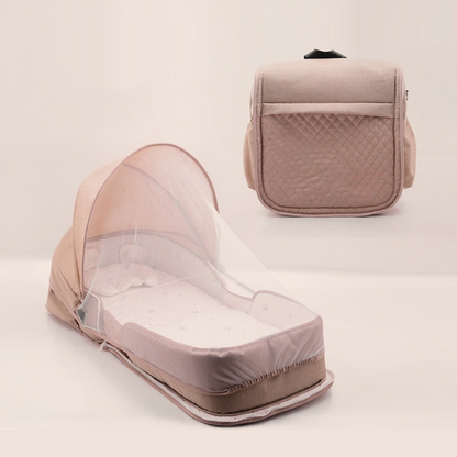 Compact Baby Travel Bed with Diaper Bag - Luxicro