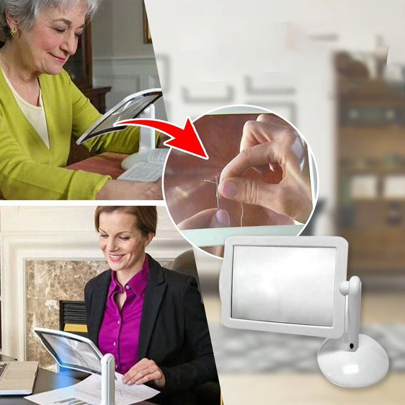 Bright LED Magnifying Desk Lamp